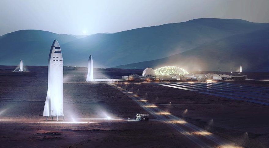 SpaceX future plans - BFR - Big falcon rocket - 2018 - launch