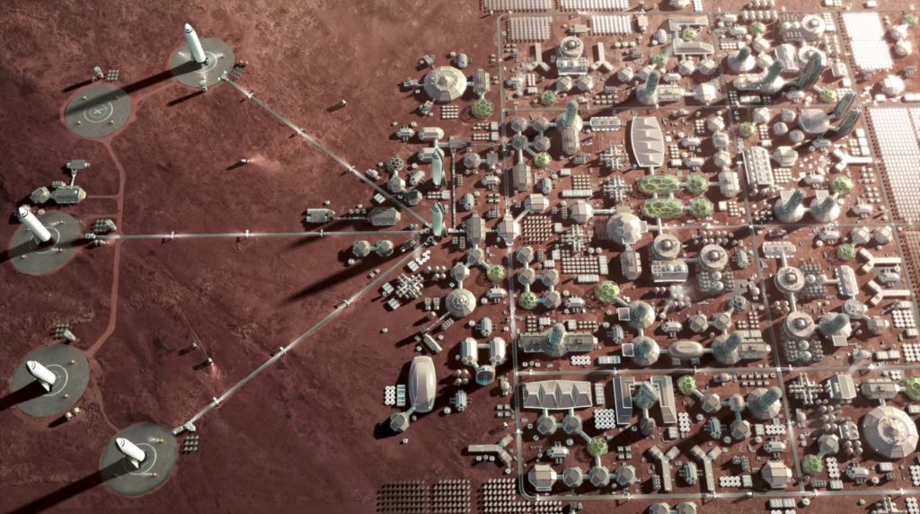 SpaceX future plans - mars colony - 2018 - buy tickects to mars