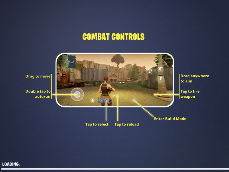 controls - Fortnite on mobile android and IOS- Fortnite mobile app- android app - ios app - 2018 - TrendMut