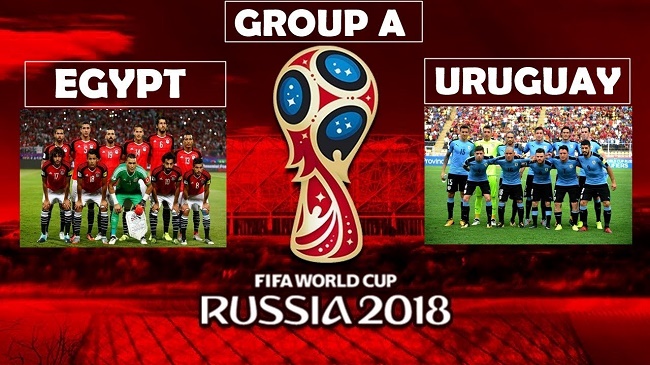 Second match of FIFA WorldCup, Egypt Vs. Uruguay (0 - 1)