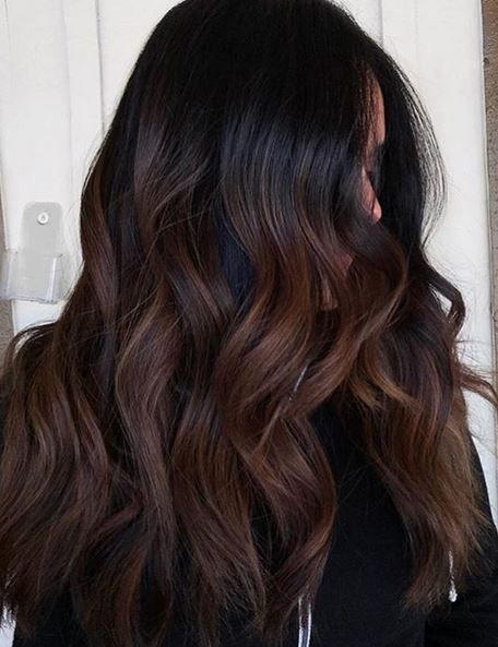 dark chocolate hair - best hair color trends for 2018
