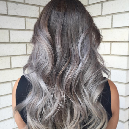 gray hair - best hair color trends for 2018