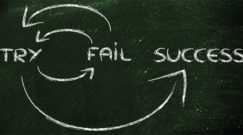 cope with failure - fail, try, succeed