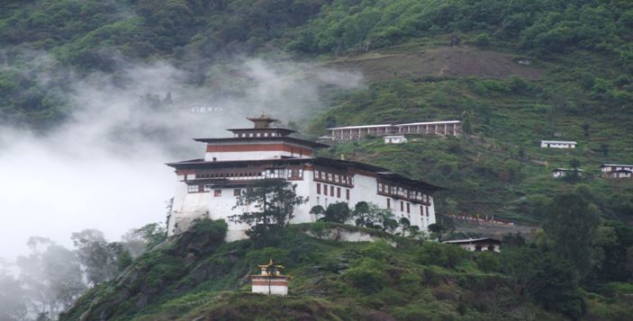 Lhuentse Dzong Monastery in Lhuntse