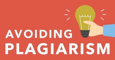 Avoid Plagiarising The Content