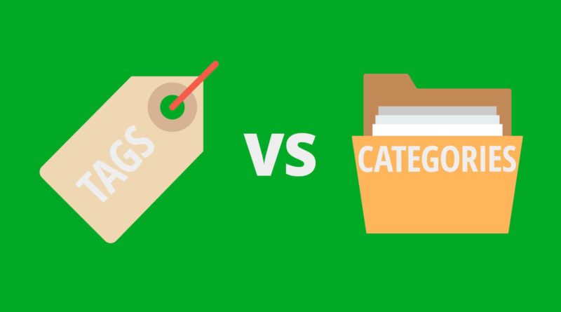 Categories vs Tags