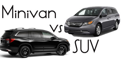 SUV vs minivan