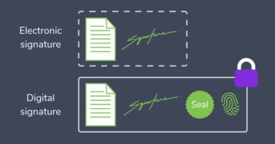 Electronic Signatures vs Digital Signatures