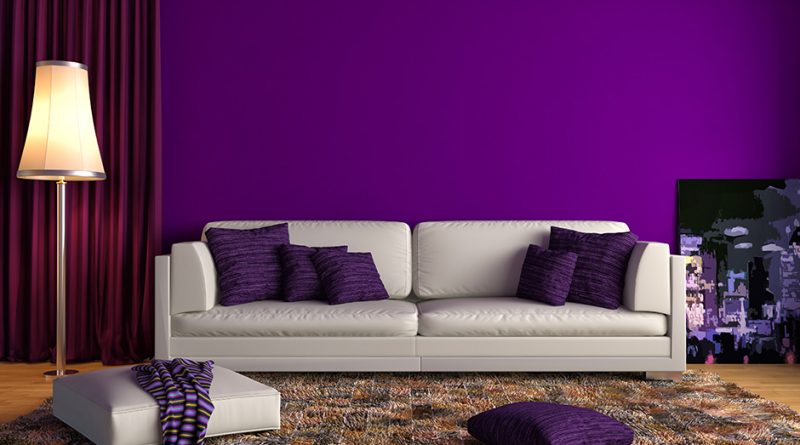 Design Your Home with Bold Purple Tile