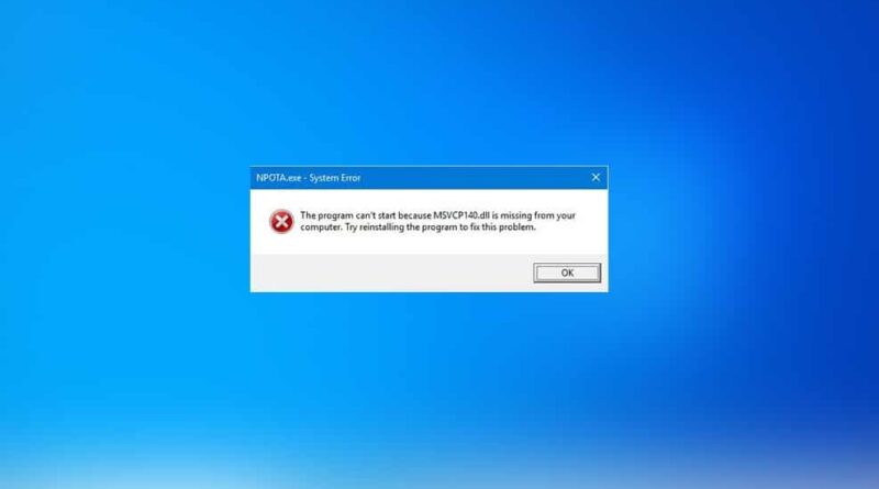 How to Fix msvcp140.dll Missing in Microsoft?
